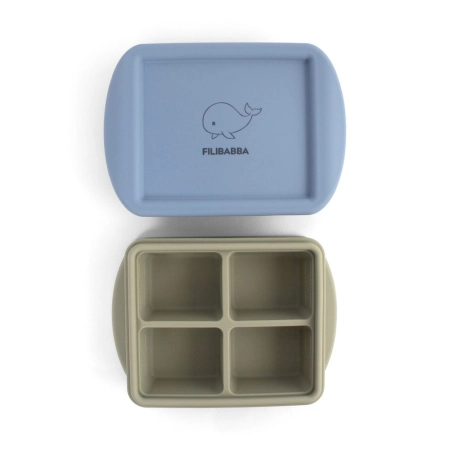Filibabba Silikonowy pojemnik do mrożenia posiłków 2pack Ocean Mix