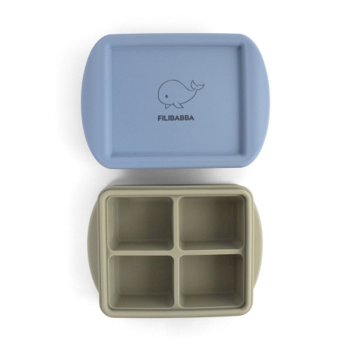 Filibabba Silikonowy pojemnik do mrożenia posiłków 2pack Ocean Mix