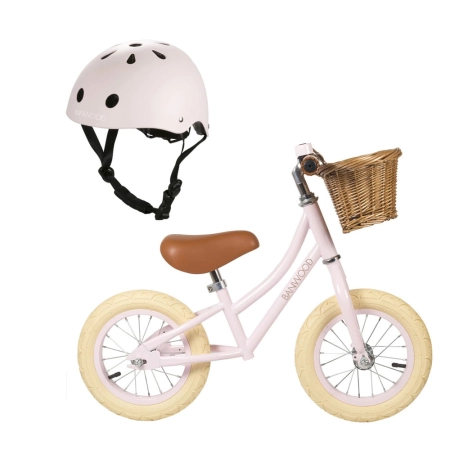 Banwood FIRST GO! rowerek biegowy pink + kask