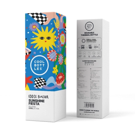 Cool Bottles Butelka termiczna Xclusive! 500 ml Eddie Baehr – Sunshine Fiesta