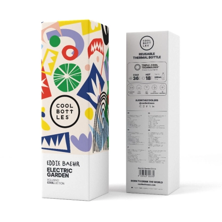 Cool Bottles Butelka termiczna Xclusive! 500 ml Eddie Baehr – Electric Garden
