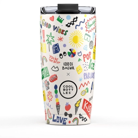 Cool Bottles Kubek termiczny 550 ml Xclusive! Eddie Baehr – Good Vibes