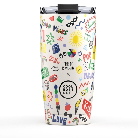Cool Bottles Kubek termiczny 550 ml Xclusive! Eddie Baehr – Good Vibes