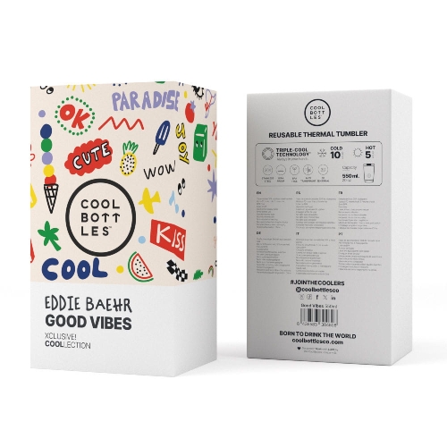 Cool Bottles Kubek termiczny 550 ml Xclusive! Eddie Baehr – Good Vibes