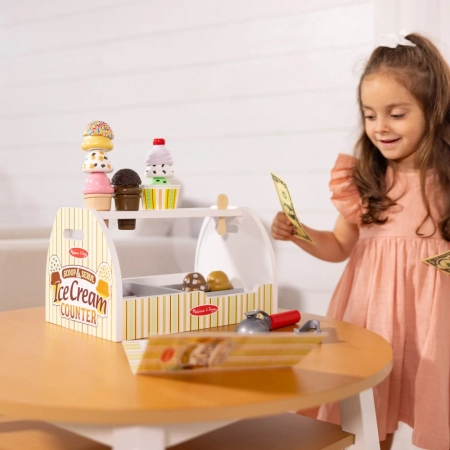 Drewniana Lodziarnia Scoop & Serve 28 el Melissa & Doug