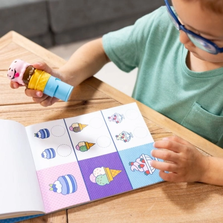 Stempel z naklejkami Sticker Wow Lody Melissa & Dou