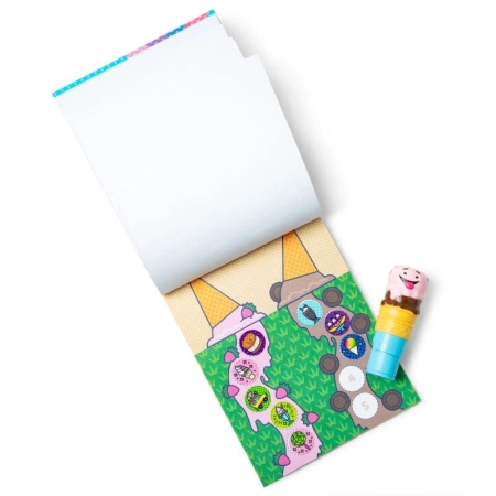 Stempel z naklejkami Sticker Wow Lody Melissa & Dou