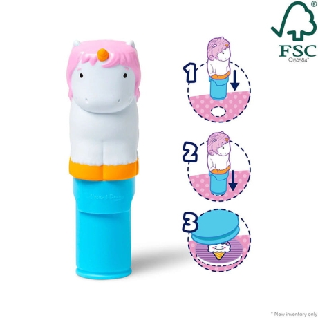 Stempel z naklejkami Sticker Wow Jednorożec Melissa and Doug