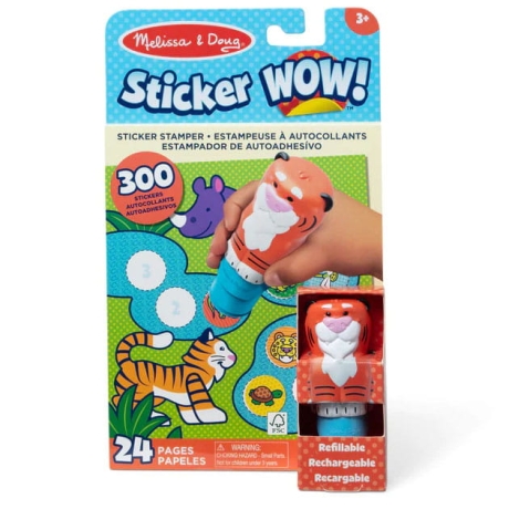 Stempel z naklejkami Sticker Wow Tygrys Melissa and Doug