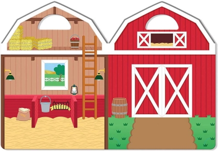Zestaw z naklejkami wielokrotnego użytku Farma Melissa & Doug