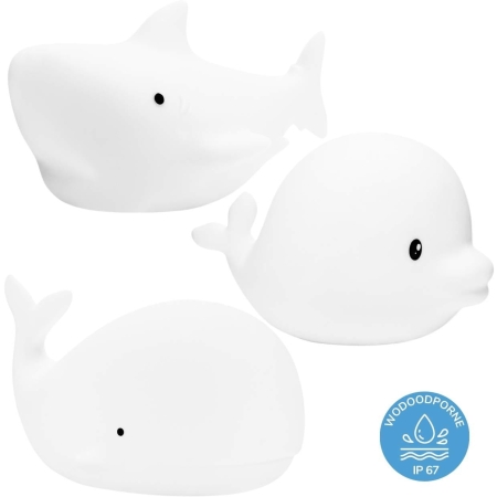 Zestaw MINI MORSKIE Lampki Silikonowe Białe 3 szt.