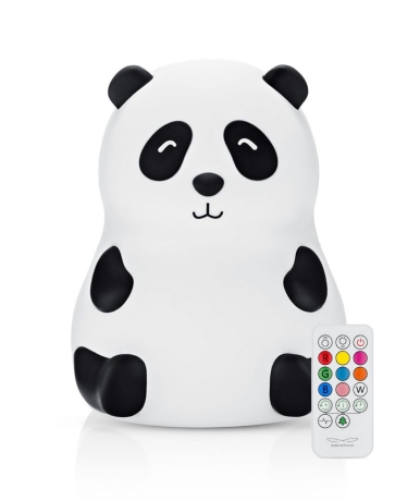 Panda Lampka Silikonowa z Pilotem Biała