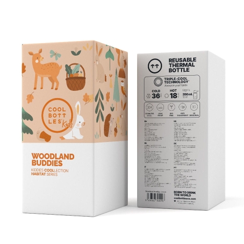 Cool Bottles Butelka termiczna Kiddies 350 ml Woodland Buddies