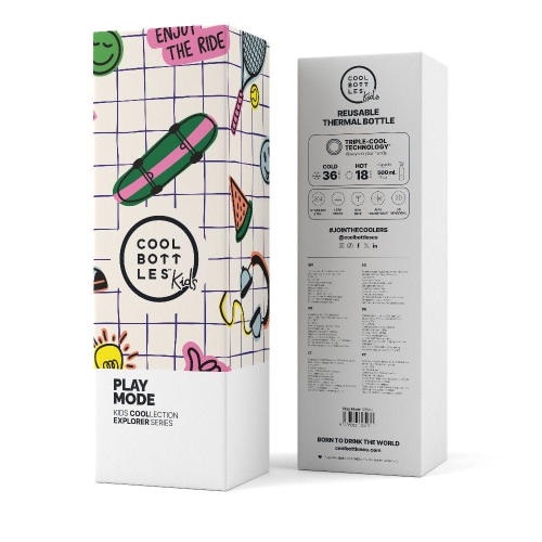 Cool Bottles Butelka termiczna Kids 500 ml Play Mode