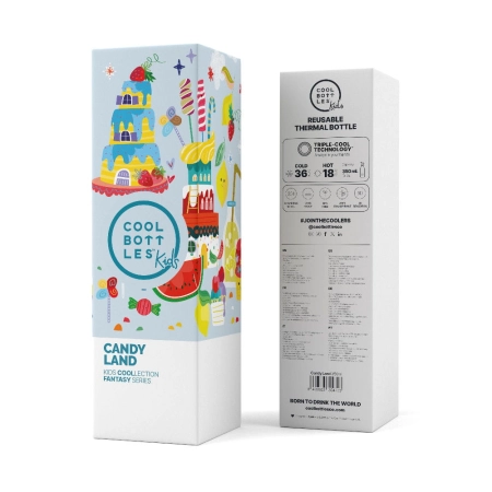 Cool Bottles Butelka termiczna Kids 350 ml Candy Land