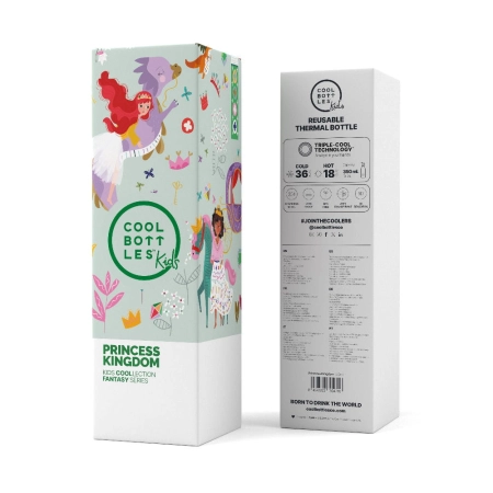 Cool Bottles Butelka termiczna Kids 350 ml Princess Kingdom