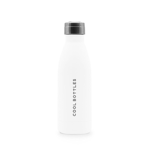 Cool Bottles Butelka termiczna 350 ml Triple cool Mono White