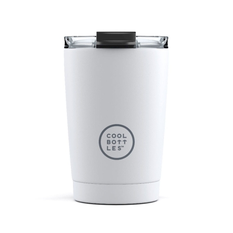 Cool Bottles Kubek termiczny 330 ml Mono White