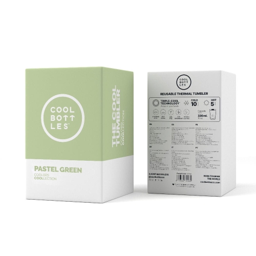 Cool Bottles Kubek termiczny 330 ml Pastel Green