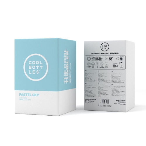 Cool Bottles Kubek termiczny 330 ml Pastel Sky