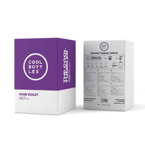 Cool Bottles Kubek termiczny 330 ml Vivid Violet