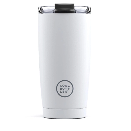 Cool Bottles Kubek termiczny 550 ml Mono White