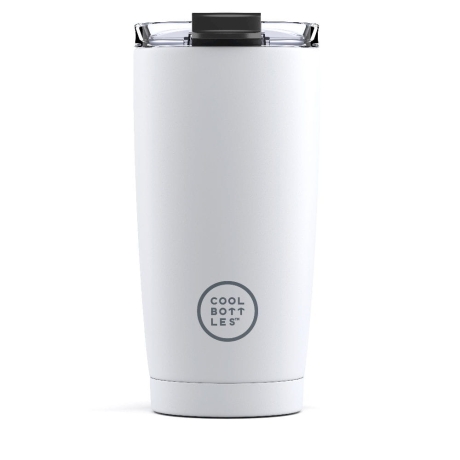 Cool Bottles Kubek termiczny 550 ml Mono White