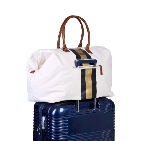 Childhome Torba Mommy Bag Paski Czarno-Złote